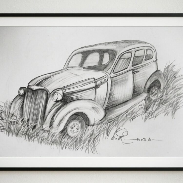 Pencil Art - The Car